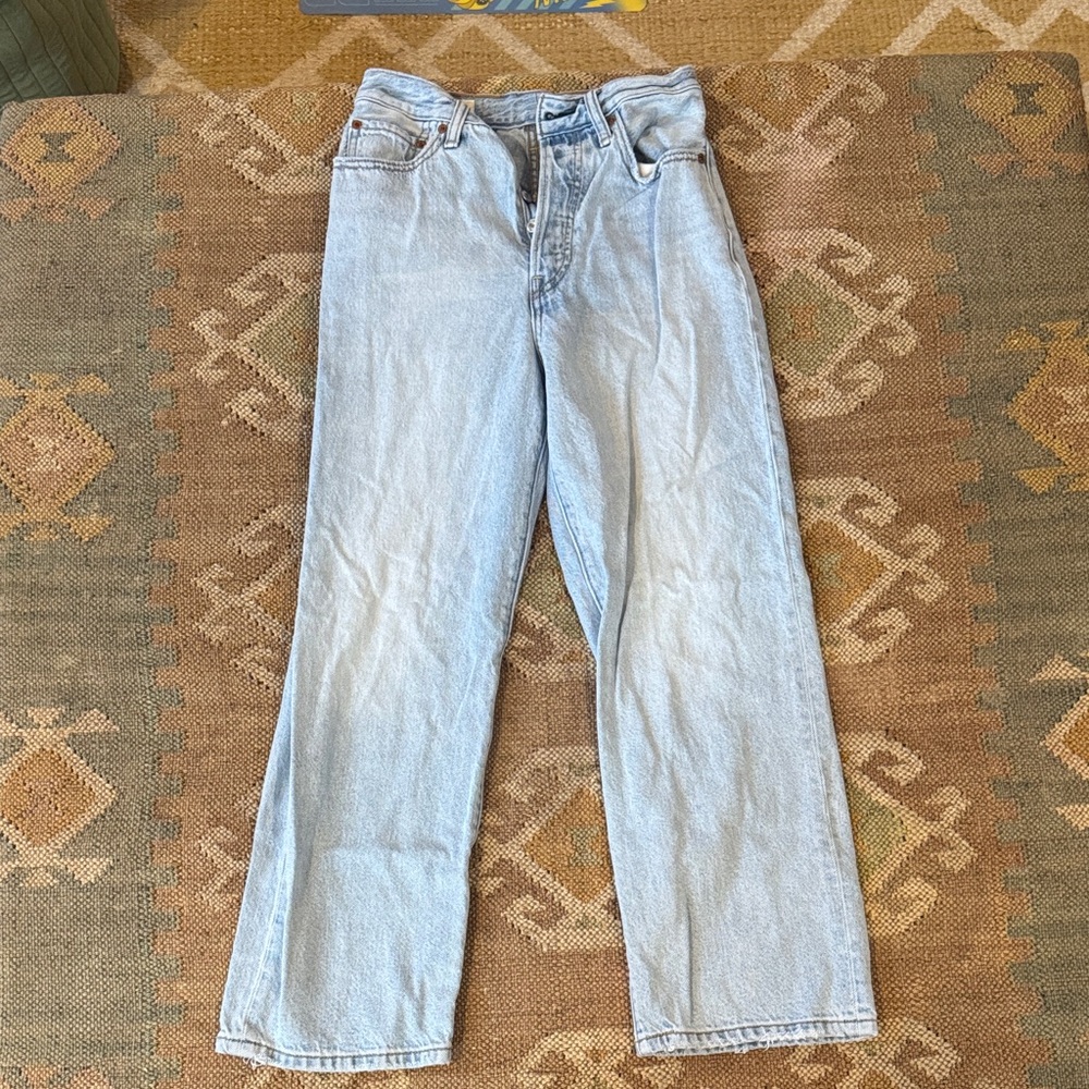 LEVI'S WOMEN'S RIBCAGE STRAIGHT ANKLE JEANS 27 x 27
